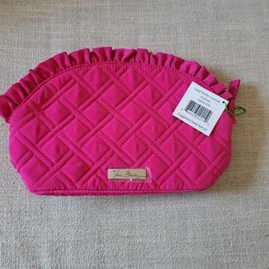 NWT VERA BRADLEY LARGE RUFFLE COSMETIC BAG